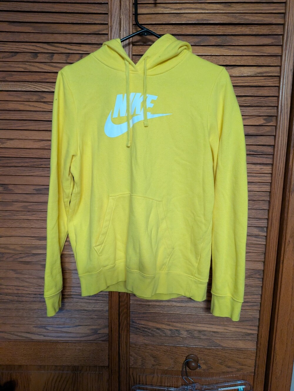 Nike Women's Yellow Hoodie Sweatshirt Size Medium